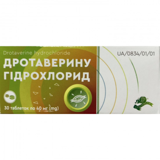 Drotaverinum of the tab. of 40 mg No. 30 Drotaverinum of the tab. of 40 mg No. 30