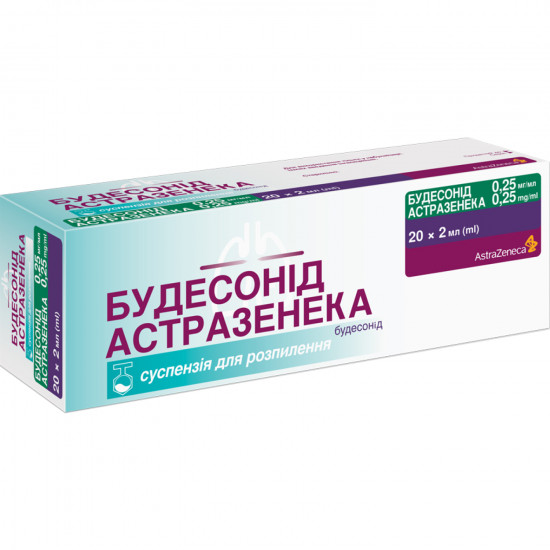 Budesonid Astrazeneka susp. for spray. 0.25mg/ml Comte. 2 ml No. 20 Budesonid Astrazeneka susp. for spray. 0.25mg/ml Comte. 2 ml No. 20