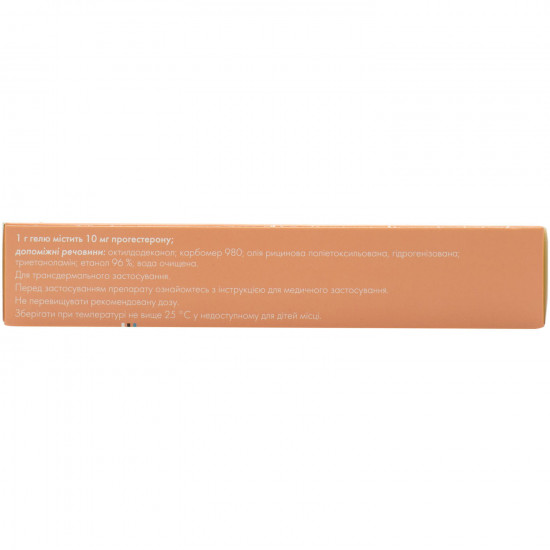 Prozhestozhel gel 10mg/g of a tube of 80 g Prozhestozhel gel 10mg/g of a tube of 80 g