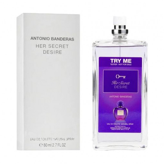 Antonio Banderas Her Secret Desire Try Me Туалетная вода женская, 80 мл (ТЕСТЕР)
Antonio Banderas Her Secret Desire Try Me Туалетная вода женская, 80 мл (ТЕСТЕР)