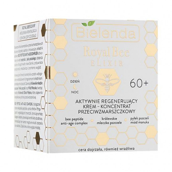 Actively regenerating cream for the person Bielenda Royal Bee Elixir 60+ Face Care against wrinkles, 50 ml Actively regenerating cream for the person Bielenda Royal Bee Elixir 60+ Face Care against wrinkles, 50 ml