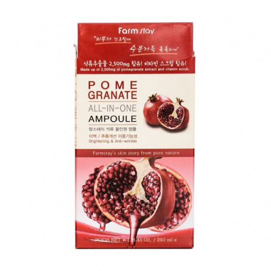 Ампульная сыворотка для лица FarmStay Pomegranate All-In-One Ampoule с экстрактом граната, 250 мл
Ампульная сыворотка для лица FarmStay Pomegranate All-In-One Ampoule с экстрактом граната, 250 мл