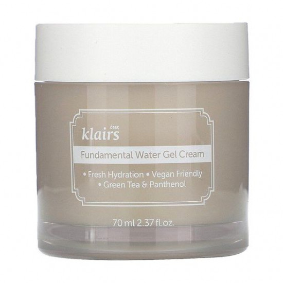 Antioxidant Dear Klairs Fundamental Water Gel Cream face gel, 70 ml Antioxidant Dear Klairs Fundamental Water Gel Cream face gel, 70 ml