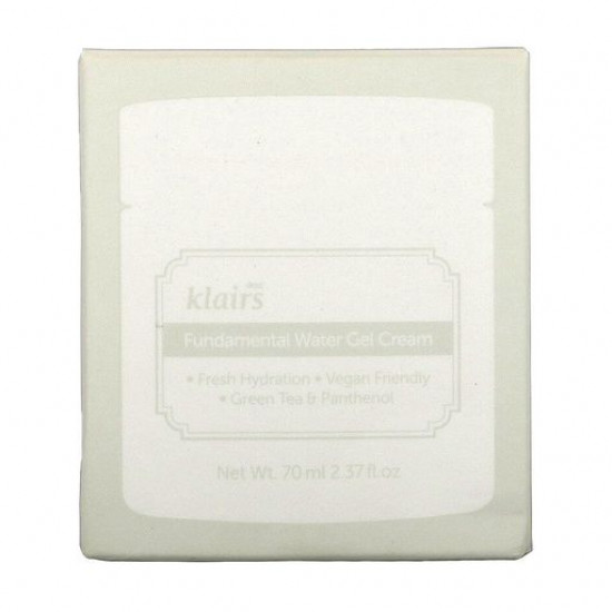 Antioxidant Dear Klairs Fundamental Water Gel Cream face gel, 70 ml Antioxidant Dear Klairs Fundamental Water Gel Cream face gel, 70 ml