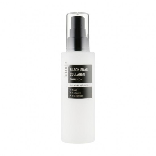 Anti-aging emulsion for the person Coxir Black Snail Collagen Emulsion with mutsiny a black snail and collagen, 100 ml Anti-aging emulsion for the person Coxir Black Snail Collagen Emulsion with mutsiny a black snail and collagen, 100 ml