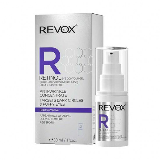 Anti-aging skin gel around eyes of Revox B77 Retinol with Retinolum, 30 ml Anti-aging skin gel around eyes of Revox B77 Retinol with Retinolum, 30 ml