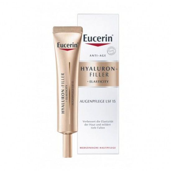 Антивіковий крем для шкіри навколо очей Eucerin Elasticity + Filler SPF 15, 15 мл Антивіковий крем для шкіри навколо очей Eucerin Elasticity + Filler SPF 15, 15 мл