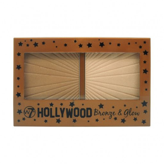 Bronzer and highlighter for the person W7 Hollywood Bronze & Glow Duo Compact, 13 g Bronzer and highlighter for the person W7 Hollywood Bronze & Glow Duo Compact, 13 g