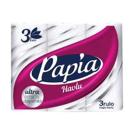 3-layer Papia paper towels, 85 separations, 3 pieces 3-layer Papia paper towels, 85 separations, 3 pieces