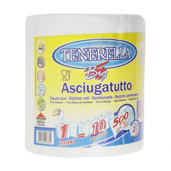 Бумажные полотенца Tenerella универсальные, 2-слойные, 500 отривов, 1 шт
Бумажные полотенца Tenerella универсальные, 2-слойные, 500 отривов, 1 шт