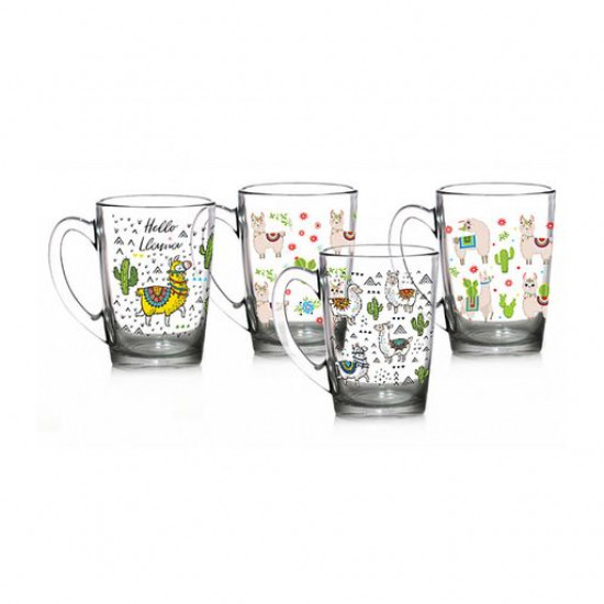 Cup glass the Cappuccino with Lam's decor of 300 ml Cup glass the Cappuccino with Lam's decor of 300 ml