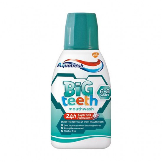 Children's Aquafresh Big Teeth mouthwash, 6-8 years, 300 ml Children's Aquafresh Big Teeth mouthwash, 6-8 years, 300 ml