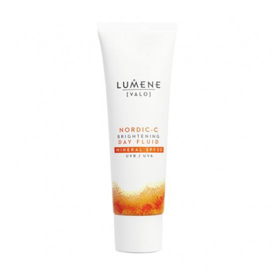 Day fluid for shine of skin of Lumene Valo Nordic-C Brightening Day Fluid Mineral SPF 30, 50 ml Day fluid for shine of skin of Lumene Valo Nordic-C Brightening Day Fluid Mineral SPF 30, 50 ml