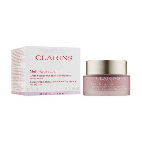 Day cream for the person Clarins Multi Active Antioxidant Day Cream For Dry Skin for dry skin, 50 ml Day cream for the person Clarins Multi Active Antioxidant Day Cream For Dry Skin for dry skin, 50 ml