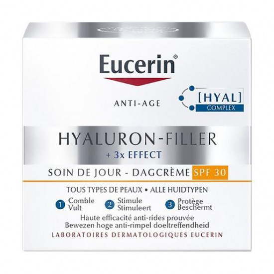 Day cream for the person Eucerin Hyaluron-Filler+3x Effect Day Care SPF 30, 50 ml Day cream for the person Eucerin Hyaluron-Filler+3x Effect Day Care SPF 30, 50 ml
