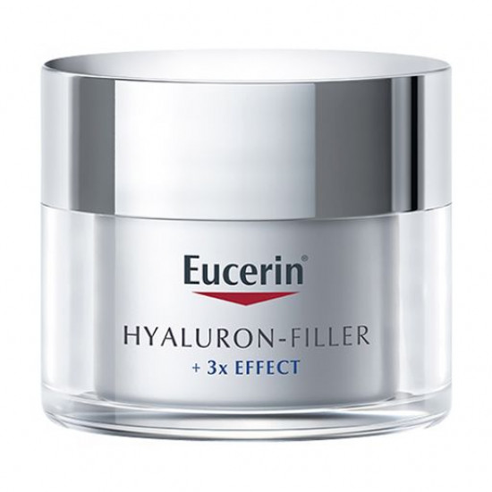 Денний крем для обличчя Eucerin Hyaluron-Filler+3x Effect SPF15 проти старіння, для сухої шкіри, 50 мл Денний крем для обличчя Eucerin Hyaluron-Filler+3x Effect SPF15 проти старіння, для сухої шкіри, 50 мл