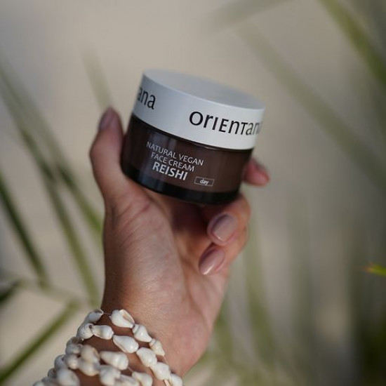 Денний крем для обличчя Orientana Reishi Natural Vegan Day Cream, 50 мл Денний крем для обличчя Orientana Reishi Natural Vegan Day Cream, 50 мл
