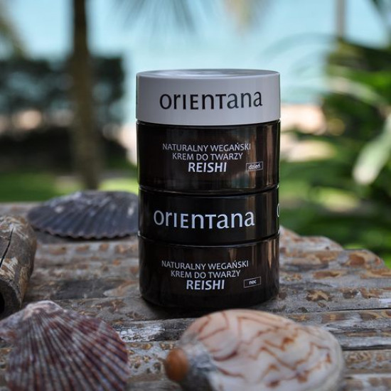 Денний крем для обличчя Orientana Reishi Natural Vegan Day Cream, 50 мл Денний крем для обличчя Orientana Reishi Natural Vegan Day Cream, 50 мл