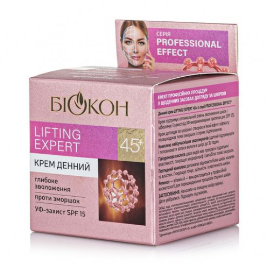 Денний крем для обличчя Біокон Professional Effect Lifting Expert, 45+, 50 мл Денний крем для обличчя Біокон Professional Effect Lifting Expert, 45+, 50 мл