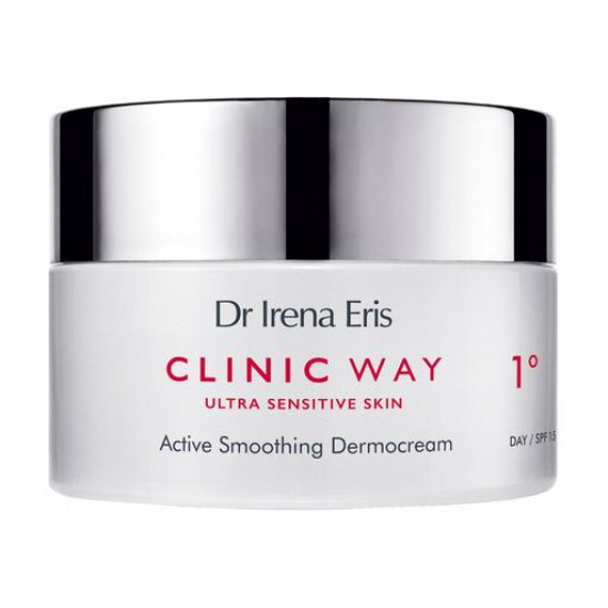 Денний крем, що розгладжує Dr Irena Eris Clinic Way 1° SPF15 для дуже чутливої шкіри обличчя, 50 мл Денний крем, що розгладжує Dr Irena Eris Clinic Way 1° SPF15 для дуже чутливої шкіри обличчя, 50 мл