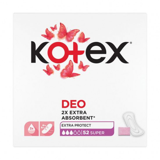 Kotex Deo Super panty liners, 52 pieces Kotex Deo Super panty liners, 52 pieces