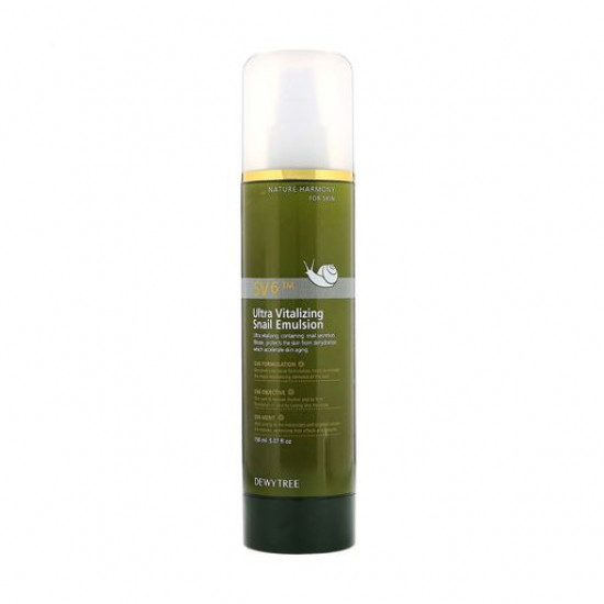 Emulsion for the person Dewytree Ultra Vitalizing Snail Emulsion with a filtrate of a mutsin of a snail, 150 ml Emulsion for the person Dewytree Ultra Vitalizing Snail Emulsion with a filtrate of a mutsin of a snail, 150 ml