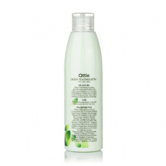 Emulsion for the person Ottie Green Tea all-type skin, with extract of green tea, 200 ml Emulsion for the person Ottie Green Tea all-type skin, with extract of green tea, 200 ml