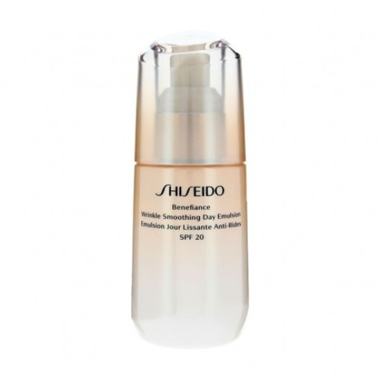 Emulsion for the person Shiseido Benefiance Wrinkle Smoothing Day Emulsion SPF 20 against aging of skin, 75 ml Emulsion for the person Shiseido Benefiance Wrinkle Smoothing Day Emulsion SPF 20 against aging of skin, 75 ml