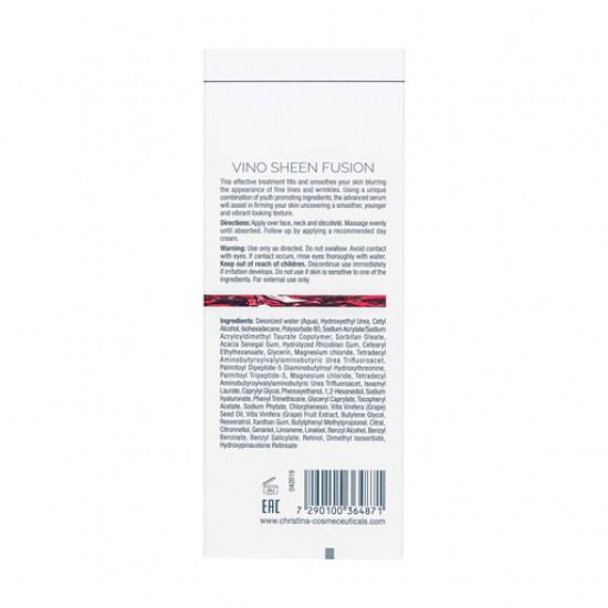 Флюїд для обличчя Christina Chateau de Beaute Vino Sheen Fusion Пишність, 30 мл Флюїд для обличчя Christina Chateau de Beaute Vino Sheen Fusion Пишність, 30 мл