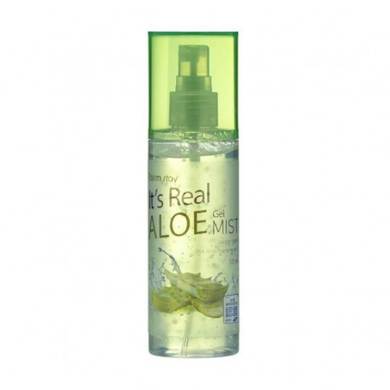 Gel-mist for the person FarmStay It's Real Aloe Gel Mist with extract of an aloe, 120 ml Gel-mist for the person FarmStay It's Real Aloe Gel Mist with extract of an aloe, 120 ml