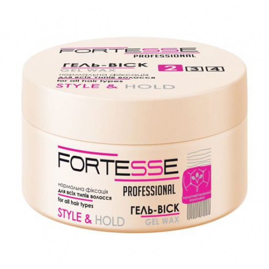 Gel-wax for hair of Fortesse Professional Style & Hold Gel Wax of normal fixing, 75 ml Gel-wax for hair of Fortesse Professional Style & Hold Gel Wax of normal fixing, 75 ml