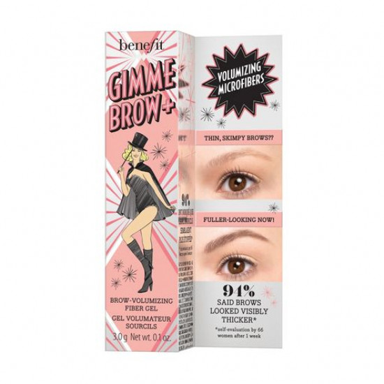 Gel for increase in volume of eyebrows of Benefit Gimme Brow + Volumizing Gel 04 Warm Deep Brown, 3 g Gel for increase in volume of eyebrows of Benefit Gimme Brow + Volumizing Gel 04 Warm Deep Brown, 3 g