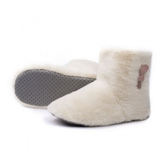 Women's room Twins CZh-Print slippers boots fleece, Milk, size 36-37 Women's room Twins CZh-Print slippers boots fleece, Milk, size 36-37