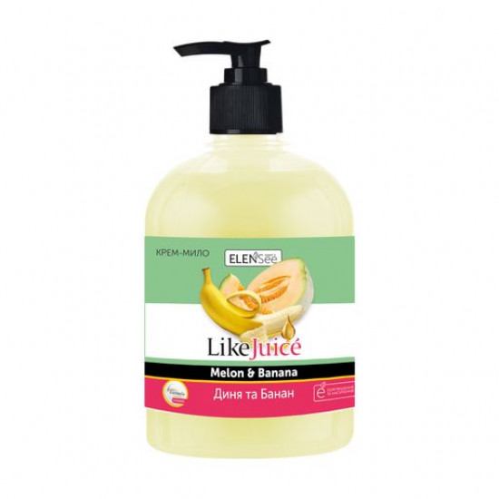Liquid ElenSee Like Juice cream-soap Melon and banana, 500 ml Liquid ElenSee Like Juice cream-soap Melon and banana, 500 ml