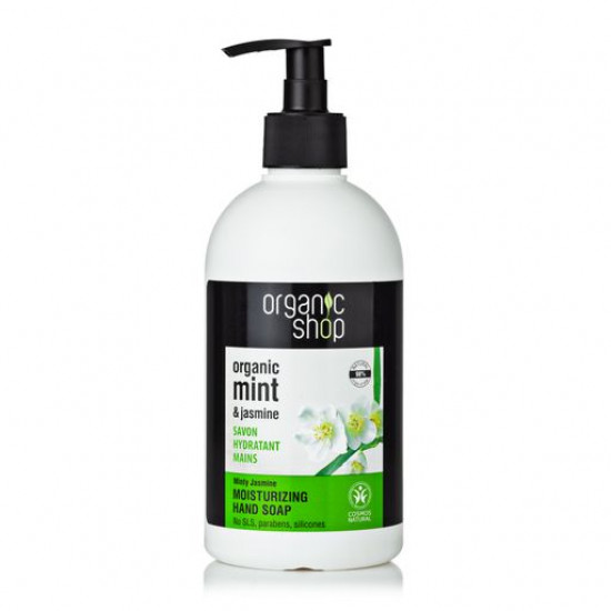 Рідке мило Organic Shop Organic Mint & Jasmine М'ятний жасмин, 500 мл Рідке мило Organic Shop Organic Mint & Jasmine М'ятний жасмин, 500 мл