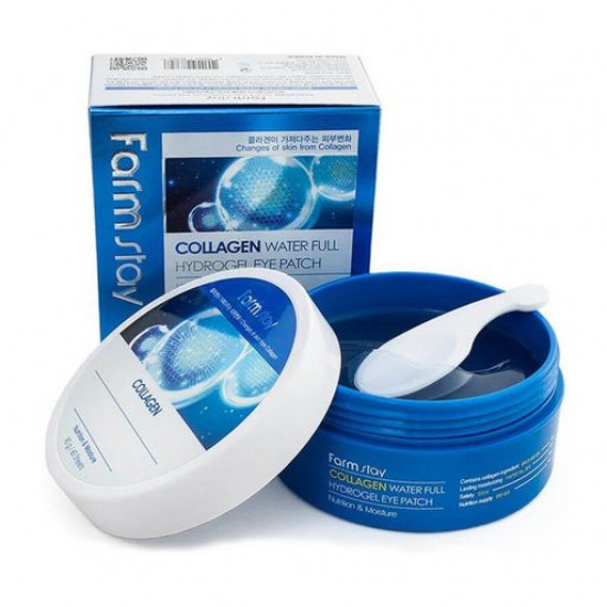 Hydrogel patches for skin around eyes of FarmStay Water Full Hydrogel Eye Patch with collagen, 60 pieces Hydrogel patches for skin around eyes of FarmStay Water Full Hydrogel Eye Patch with collagen, 60 pieces