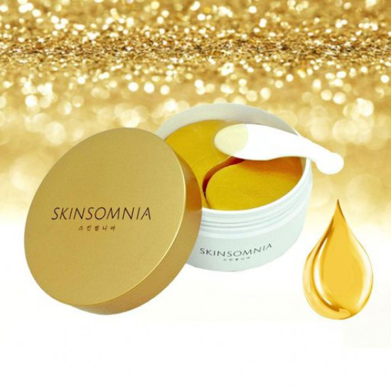 Hydrogel patches for skin around eyes of Jkosmec Skinsomnia Gold & Collagen Hydrogel Eye Patch with gold and collagen, 60 pieces Hydrogel patches for skin around eyes of Jkosmec Skinsomnia Gold & Collagen Hydrogel Eye Patch with gold and collagen, 60 pieces