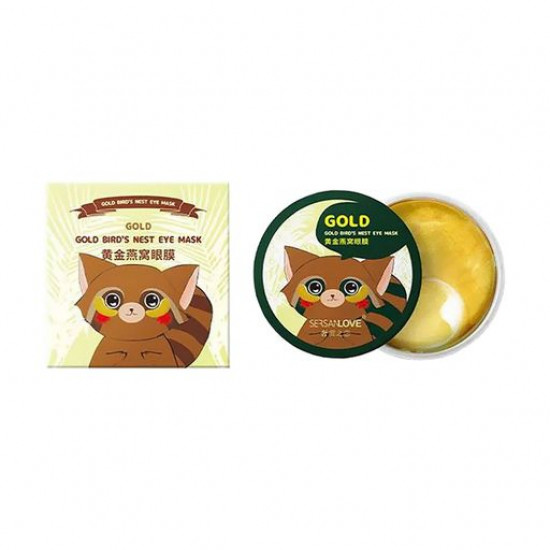 Hydrogel patches for skin around eyes of Sersanlove Gold Bird's Nest Eye Mask with gold and extract of a lastochkiny nest, 60 pieces Hydrogel patches for skin around eyes of Sersanlove Gold Bird's Nest Eye Mask with gold and extract of a lastochkiny nest, 60 pieces