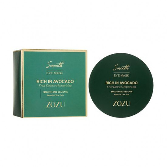 Hydrogel patches for skin around eyes of Zozu Rich In Avocado Eye Mask with extract of avocado and castor oil, 60 pieces Hydrogel patches for skin around eyes of Zozu Rich In Avocado Eye Mask with extract of avocado and castor oil, 60 pieces