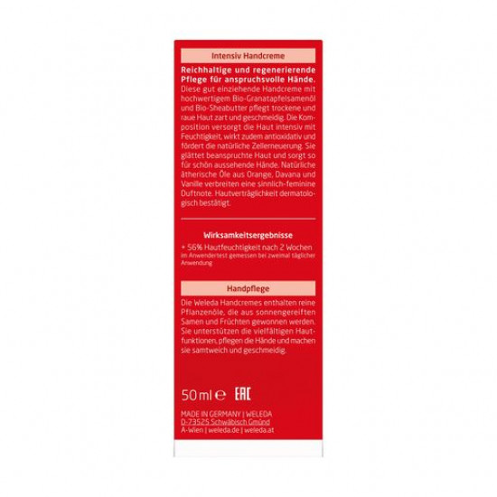 The garnet restoring Weleda Pomegranate Regenerations Hand Cream hand cream, 50 ml The garnet restoring Weleda Pomegranate Regenerations Hand Cream hand cream, 50 ml