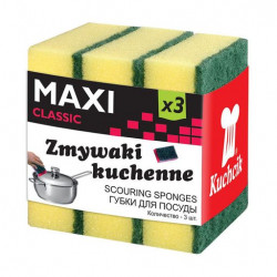 Kuchcik Maxi Classik scouring sponges, 3 pieces