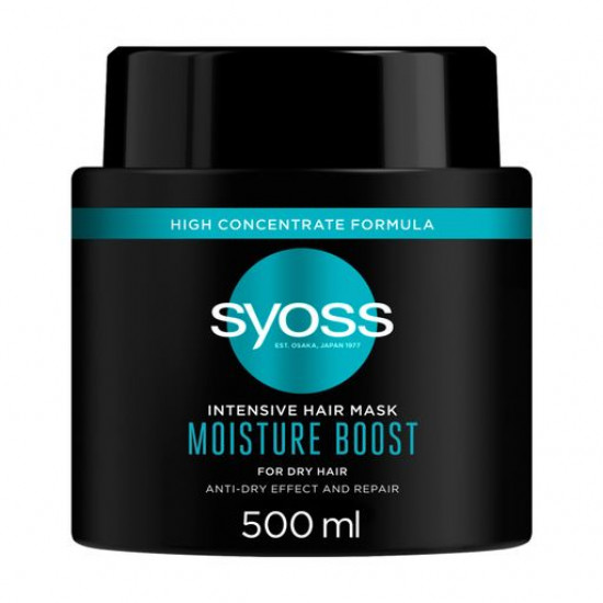 Intensive Syoss Moisture Boost mask, for dry hair, 500 ml Intensive Syoss Moisture Boost mask, for dry hair, 500 ml