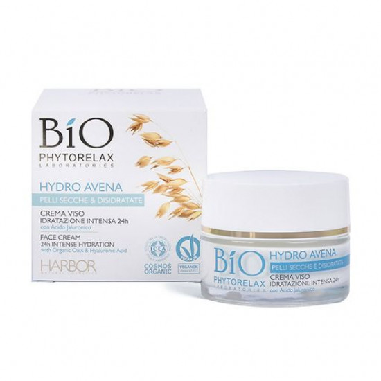 Інтенсивно зволожуючий крем для обличчя Phytorelax Laboratories Bio Hydro Avena Face Cream, 50 мл Інтенсивно зволожуючий крем для обличчя Phytorelax Laboratories Bio Hydro Avena Face Cream, 50 мл