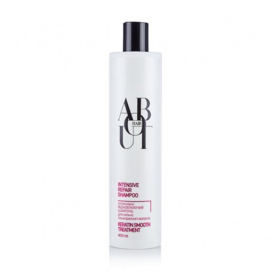 Intensively restoring ABOUT hair hair shampoo Keratin alignment, 400 ml Intensively restoring ABOUT hair hair shampoo Keratin alignment, 400 ml