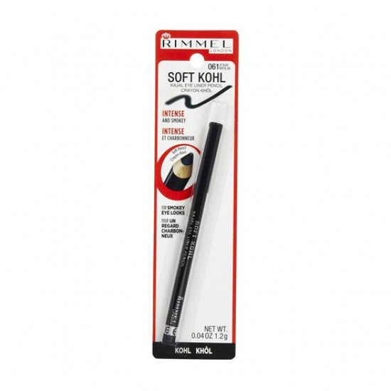 Pencil for eyes of Rimmel Soft Kohl 061 Jet Black of 1.2 g Pencil for eyes of Rimmel Soft Kohl 061 Jet Black of 1.2 g