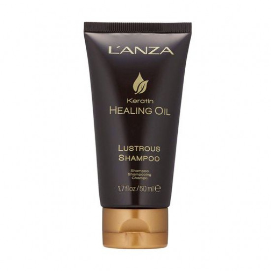 Keratin shampoo for shine of hair of L'anza Keratin Healing Oil Lustrous Shampoo, 50 ml Keratin shampoo for shine of hair of L'anza Keratin Healing Oil Lustrous Shampoo, 50 ml