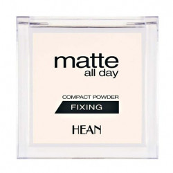 Компактная фиксирующая пудра для лица Hean Matte All Day Compact Powder Fixing 501 Semi-transparent, 9 г