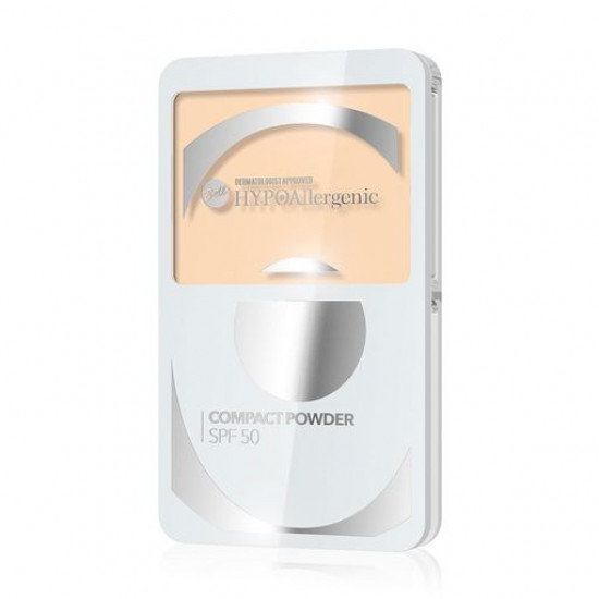 Compact powder for the person Bell HypoAllergenic Compact Powder SPF 50 03 Beige, 9.5 g Compact powder for the person Bell HypoAllergenic Compact Powder SPF 50 03 Beige, 9.5 g