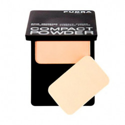 Компактна пудра для обличчя Pudra Cosmetics Compact Powder з протеїнами шовку, 01 Light Beige, 10 г