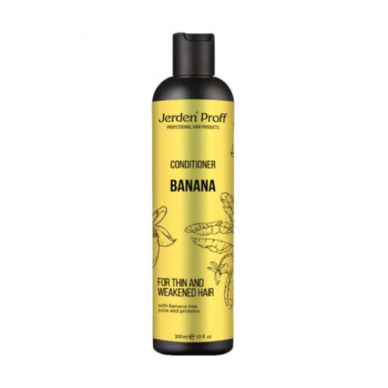 Кондиционер Jerden Proff Banana Conditioner для тонких и ослабленных волос, с соком бананового дерева и протеинами, 300 мл
Кондиционер Jerden Proff Banana Conditioner для тонких и ослабленных волос, с соком бананового дерева и протеинами, 300 мл